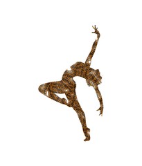 abstract dancer silhouette