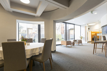 Interior of a hotel restaurant