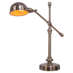 Vintage table lamp isolated on white background