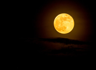 Abstract full moon background blur.