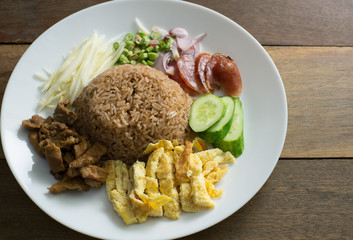 Rice Seasoned with Shrimp Paste