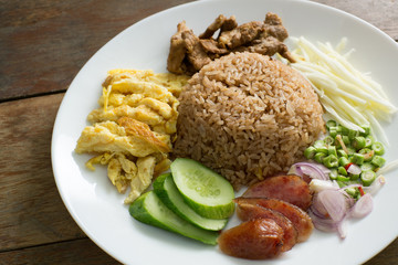 Rice Seasoned with Shrimp Paste