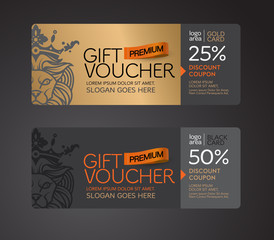 Gift voucher coupon.