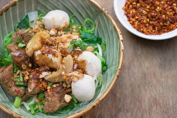 pork noodle, thai style