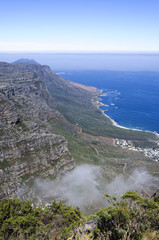 Fototapeta premium Beautiful seaside scenery and blue sky, Cape Town, South Africa