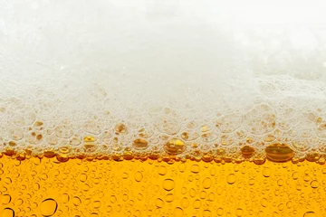 Fotobehang Bubble of beer in glass © Love the wind