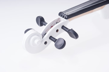 Weiße Violine Nahaufnahme