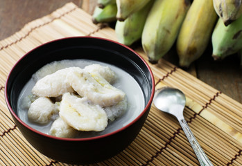 Banana in coconut milk