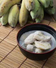 Banana in coconut milk