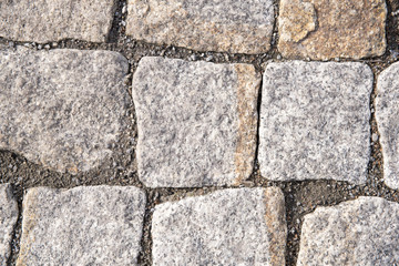 Sidewalk made of stones