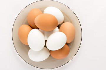 Plate with eggs