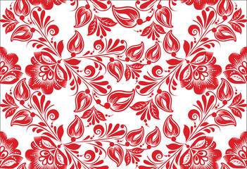 stylized floral seamless pattern
