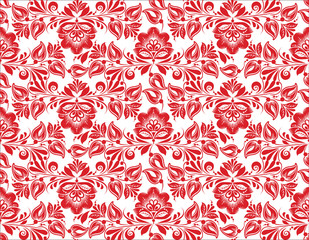 stylized floral seamless pattern