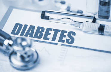 medical report:diabetes concept