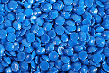 colorful industrial plastic pellets background