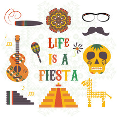 Cinco de Mayo (fifth of May Day). Vector illustration