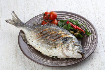 Grilled dorado