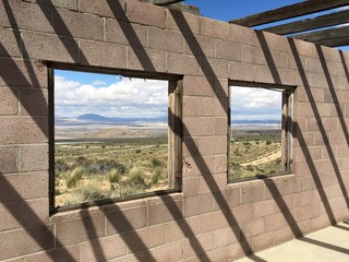 window view in the desert