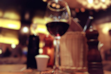 blurred background style Italian restaurant