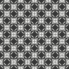 Fototapeta premium Geometric abstract seamless cube pattern with rhombuses, square, cube. Wrapping paper. Paper for scrapbook. Tiling. Vector illustration. Background. Graphic texture. Optical illusion effect.