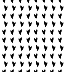 seamless pattern with black heart
