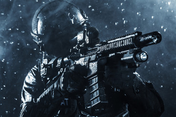 Spec ops police officer SWAT
