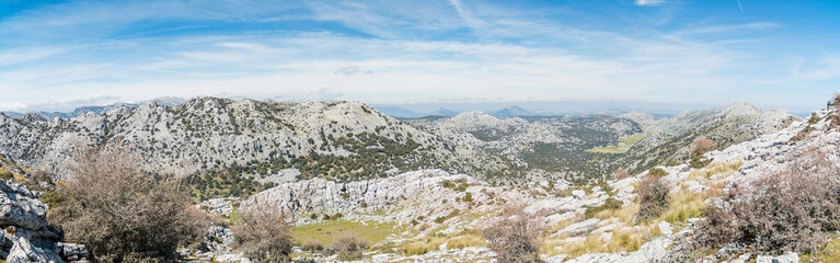 Remote landscape panorama