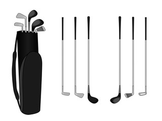 Golf Clubs with Bag
