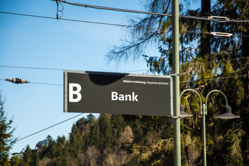 Schild 52 - Bank
