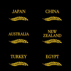 Laurel Wreath Countries of the World 4