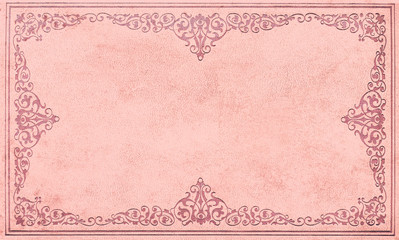 Pink leather cover
