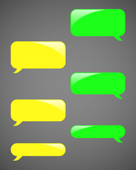 Speech bubbles illustration