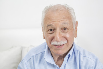 Smiling elderly man