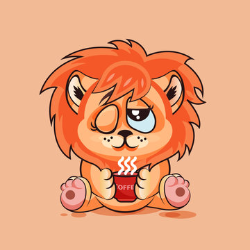 Lion cub Good morning