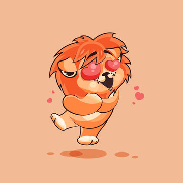 Lion cub in love