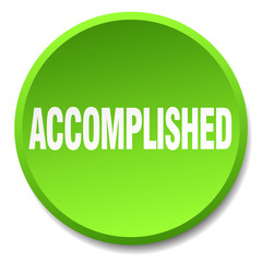 accomplished green round flat isolated push button