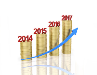     New Year 2017 - 3D Rendered Image