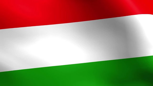 A beautiful satin finish looping flag animation of Hungary
