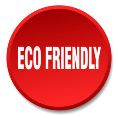 eco friendly red round flat isolated push button