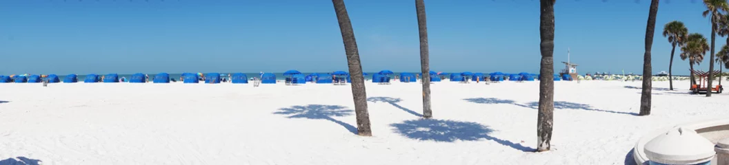 Foto op Plexiglas Clearwater Beach, Florida Panoramisch Clearwater-strand Florida