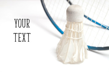 badminton on a white background