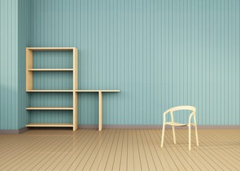 Fototapeta premium Minimal modern Space Room and Contemporary Art Creative decor