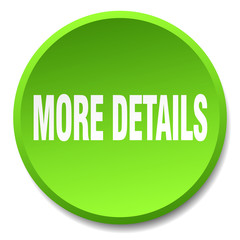 more details green round flat isolated push button