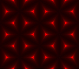 Obraz premium Red & black triangle polygon seamless background