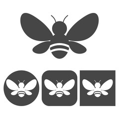Bee icon - vector icons set
