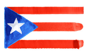 Puerto Rico flag illustration