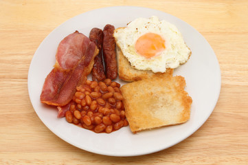 Breakfast on a table