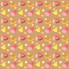  pattern with foods