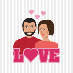 love and couple design , vector illustration