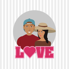 love and couple design , vector illustration